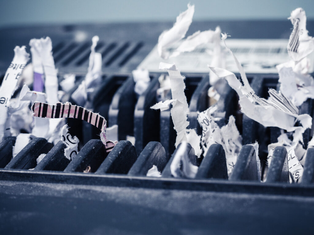 Secure document destruction